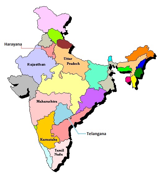 map of india 1